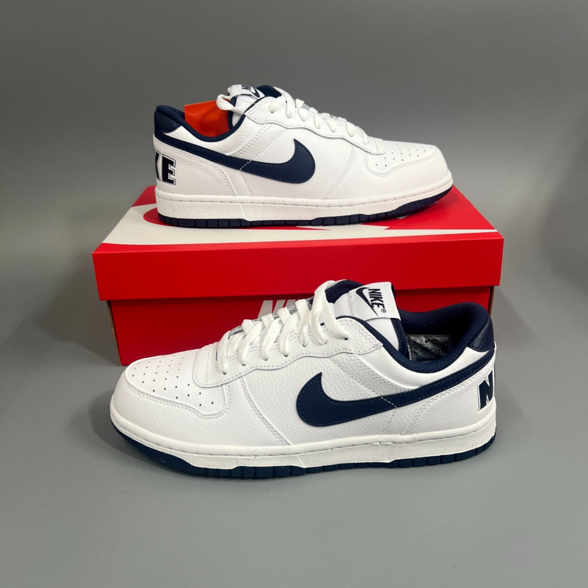 [국내매장판] 나이키 빅 나이키 로우 화이트 네이비 남성 스니커즈 운동화 빅로고 TR-N125LYU 98,000원