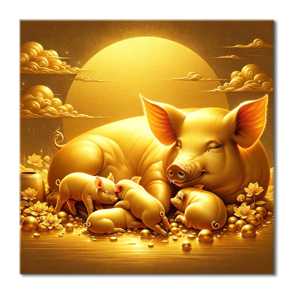 [인메이블] 황금 돼지 그림 풍수 인테리어 액자 장식품 돈들어오는그림 거실 현관 인테리어 소품 94,000원