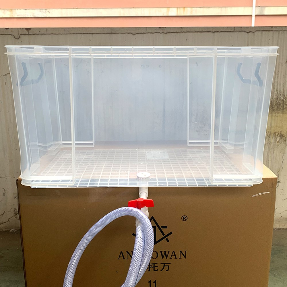 플라스틱수조 거북이 쉼터 사육장 상자 케 높이 빈 80형 고투명형 육지 56,700원