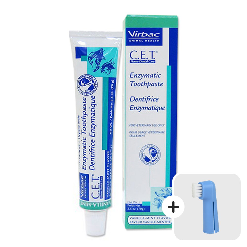 [버박] C.E.T 반려동물 이중효소치약 고양이치약 강아지치약 바닐라민트맛, 70g 25,000원
