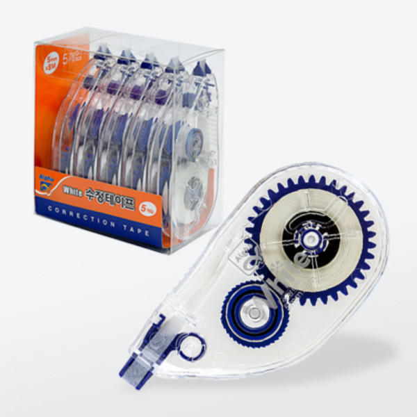 알파 수정테이프세트 ACT 1158 5개입 (5mmX8M) 바르네 저렴하고 쓰기좋은 수정용품 13,000원