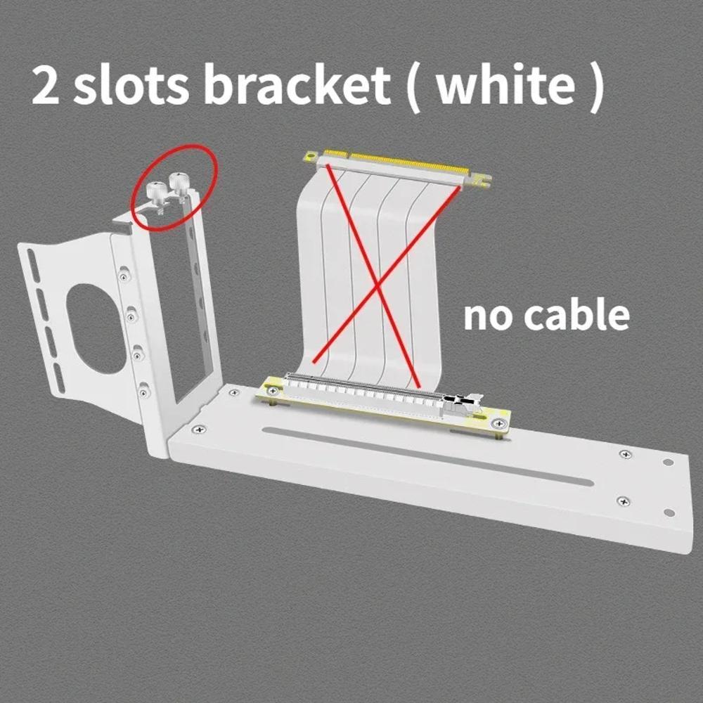 그래픽 카드용 DIY 2/3 슬롯 마그네틱 수직 장착 브래킷, PCIe 3.0 4.0 5.0 라이저 PC 케이스용 범용 7 PCI GPU 홀더 30,300원