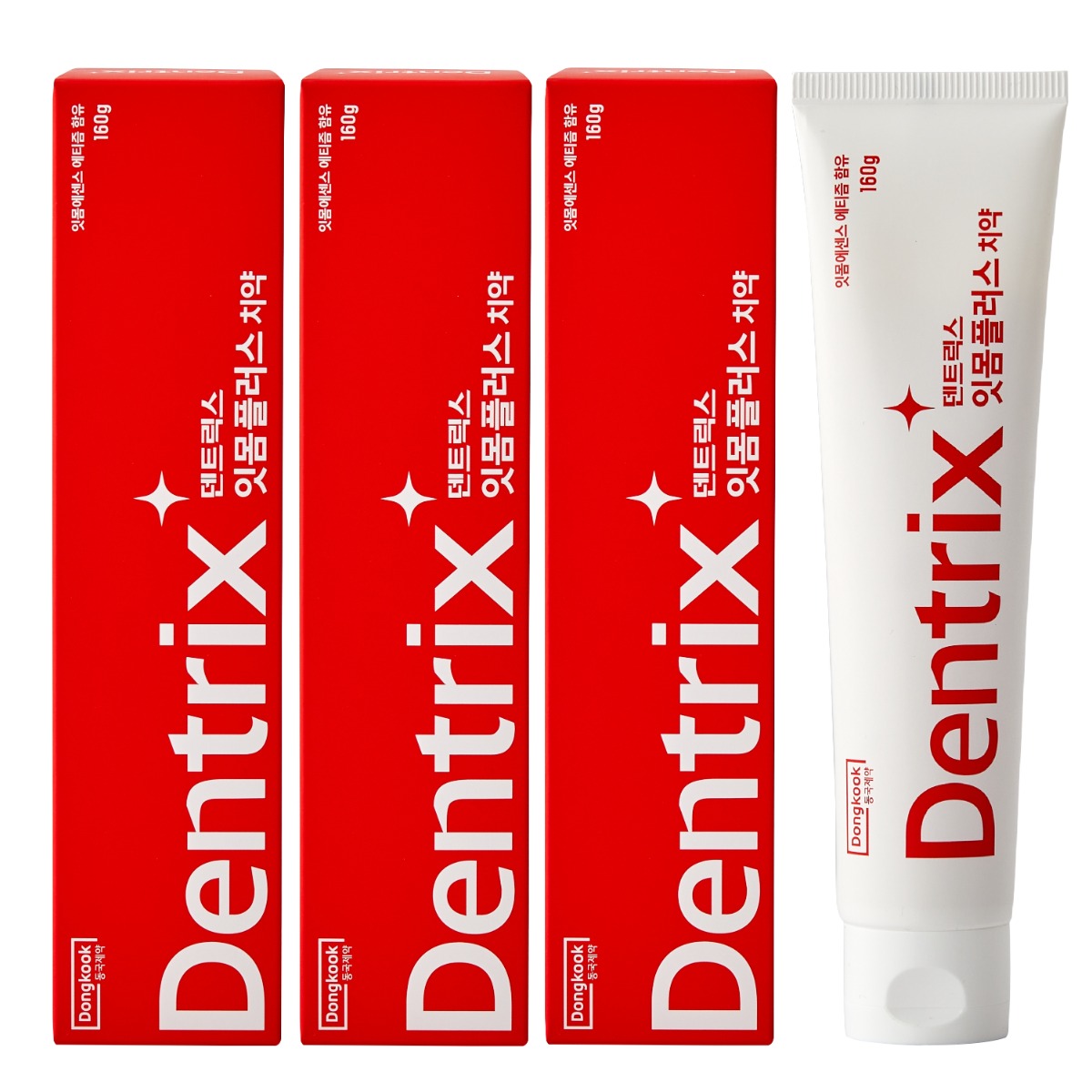 동국제약 덴트릭스 잇몸플러스 치약 160g 잇몸치약 잇몸케어 구취제거  잇몸약 에티즘함유 잇몸케어 프로젝트 마일드한 상쾌함 15,650원