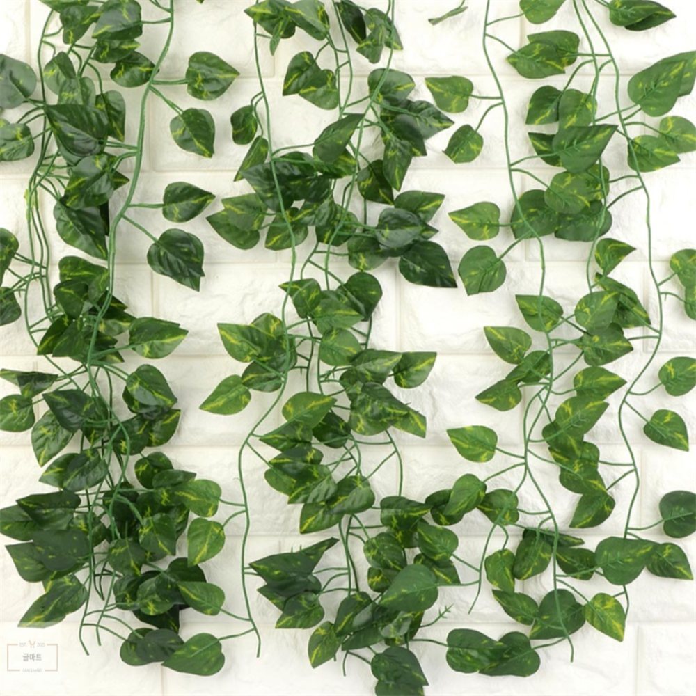 글마트 인조 스킨답서스 넝쿨 2M 12줄 진짜같은조화, 단일, 12개 13,300원