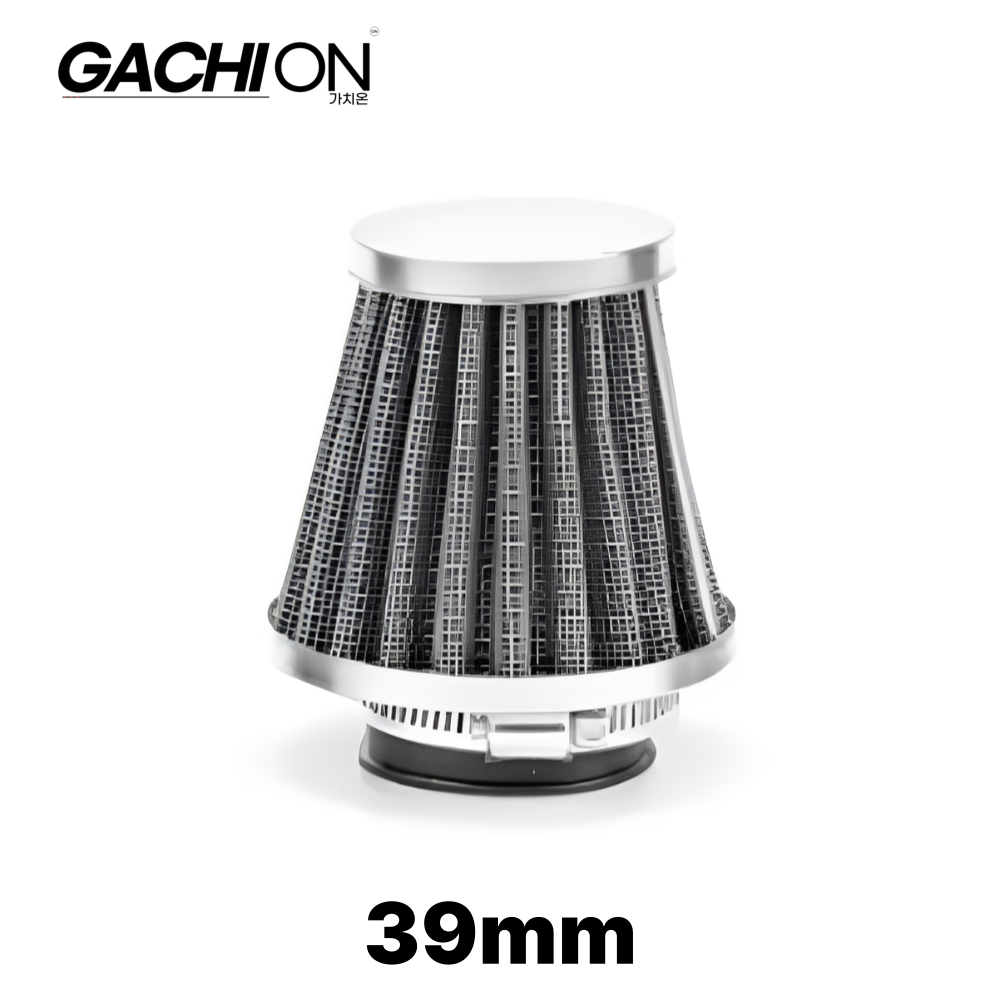 범용 원뿔형 오토바이 차량 공기 에어 필터 콘 흡기 클램프 가치온, 1개, 39mm 22,000원