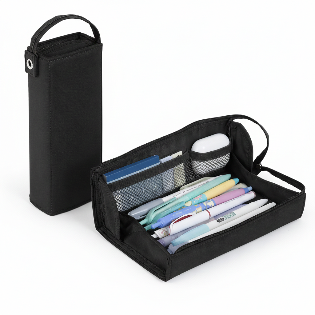 키키엔코 고쿠요 kokuyo 풀오픈 펜케이스 슬림 펜트레이 필통 대치동 중학생 고등학생, 1개, 블랙 22,500원