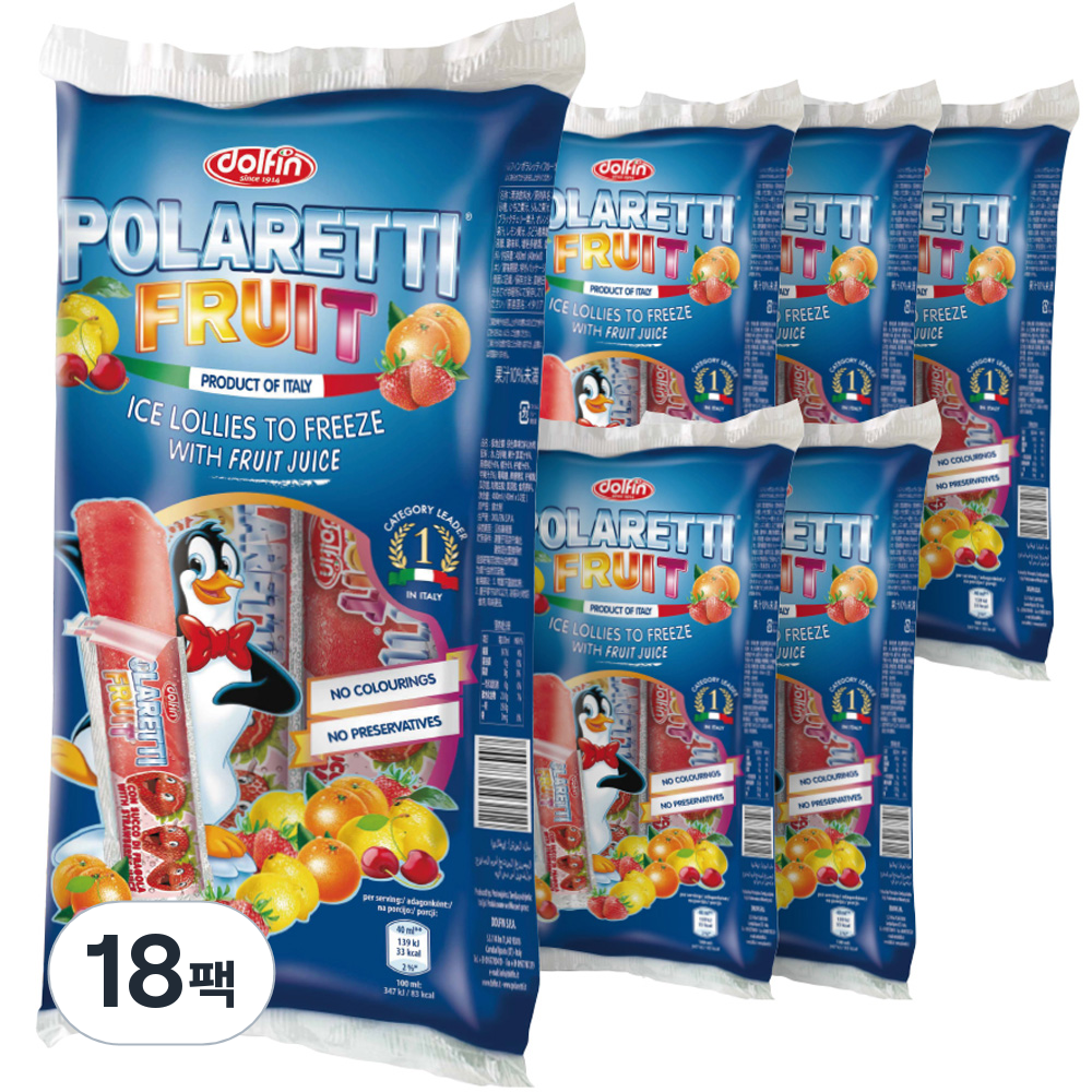 폴라레티 후르츠 아이스바, 400ml, 18개 35,460원
