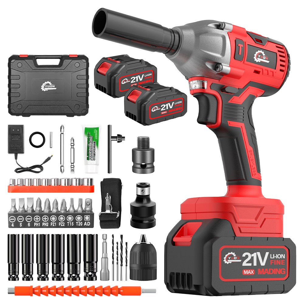 독일 YUON 21V 300Nm 고출력 3.0Ah 배터리 충전 임팩드릴 세트 전동 임팩 렌치 임팩트 드릴 드라이버 마끼다 호환, 1개 119,000원