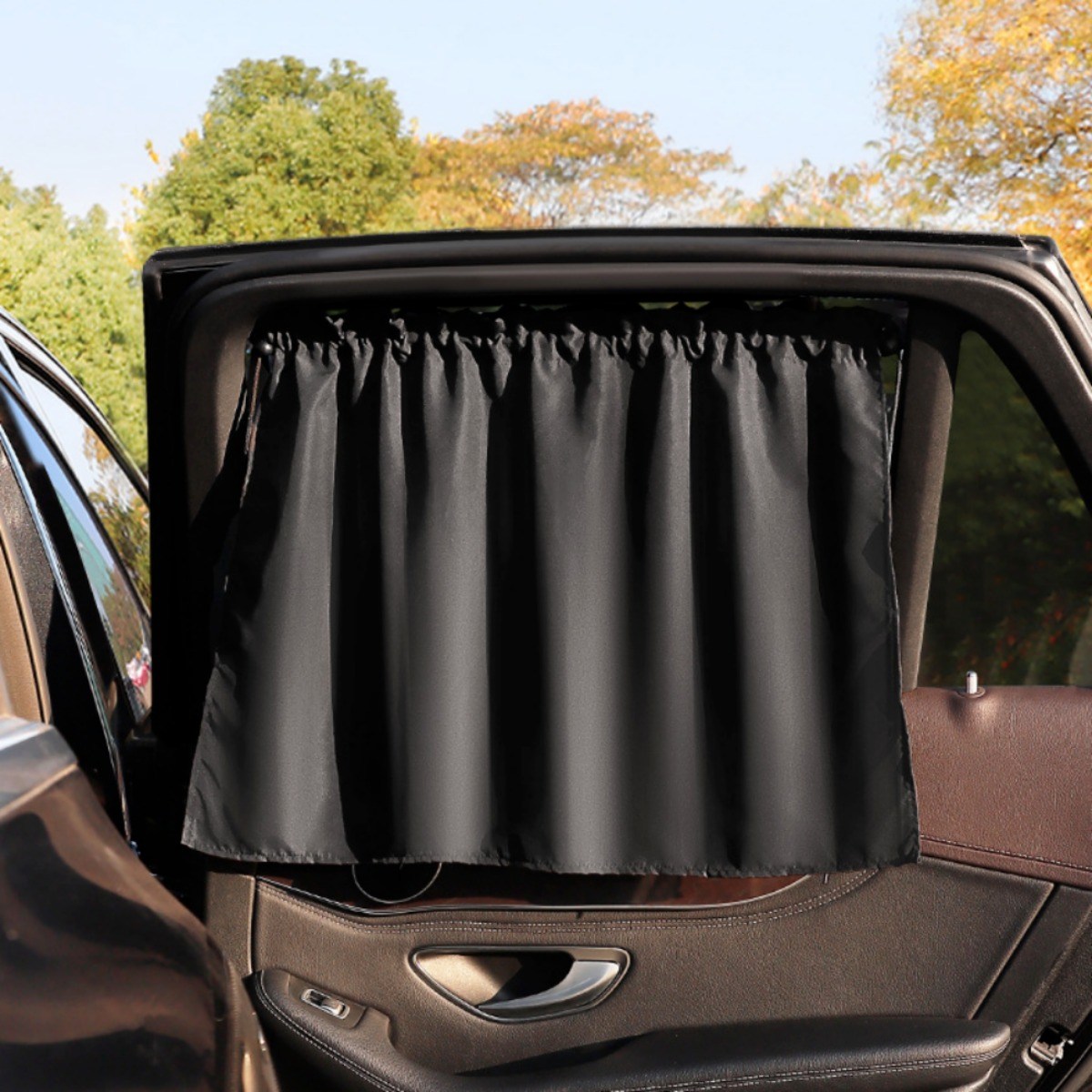 유니샵 자동차 암막 커튼 햇빛 가리개 가림막 2개, 1세트, 블랙 12,070원