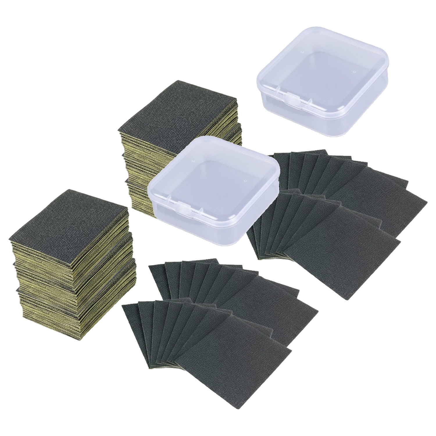 OON 샌딩 종이 사포 1500방 100p, 투명케이스 14,000원