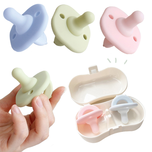 티지엠 곰돌이실리콘노리개젖꼭지2P(+케이스포함) / 100%실리콘 / 실리콘쪽쪽이, 티지엠 곰돌이노리개젖꼭지(2P/핑크+그린)+케이스, 1개 12,000원