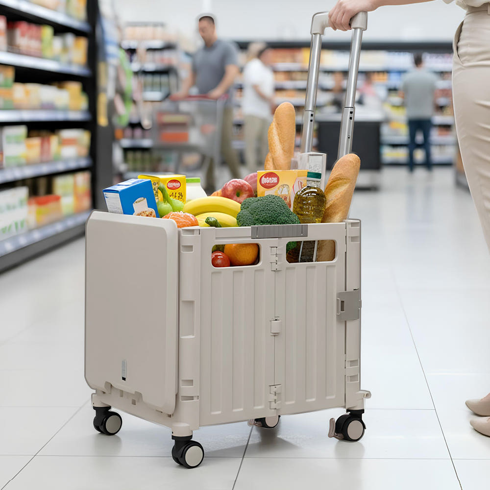 홈스월드 4세대 우레탄4바퀴 무소음 접이식 폴딩카트 65L 쇼핑마트 멀티카트 핸드카트 장바구니캐리어, 1개, 민트 38,800원