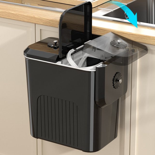 유니팡 싱크대 양문 뚜껑 칸칸 주방 싱크대 걸이형 음식물 겸용 쓰레기통 8,900원