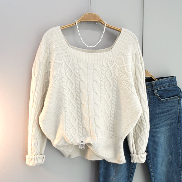 달콩 여성 케이디꽈배기스퀘어넥니트 20,700원