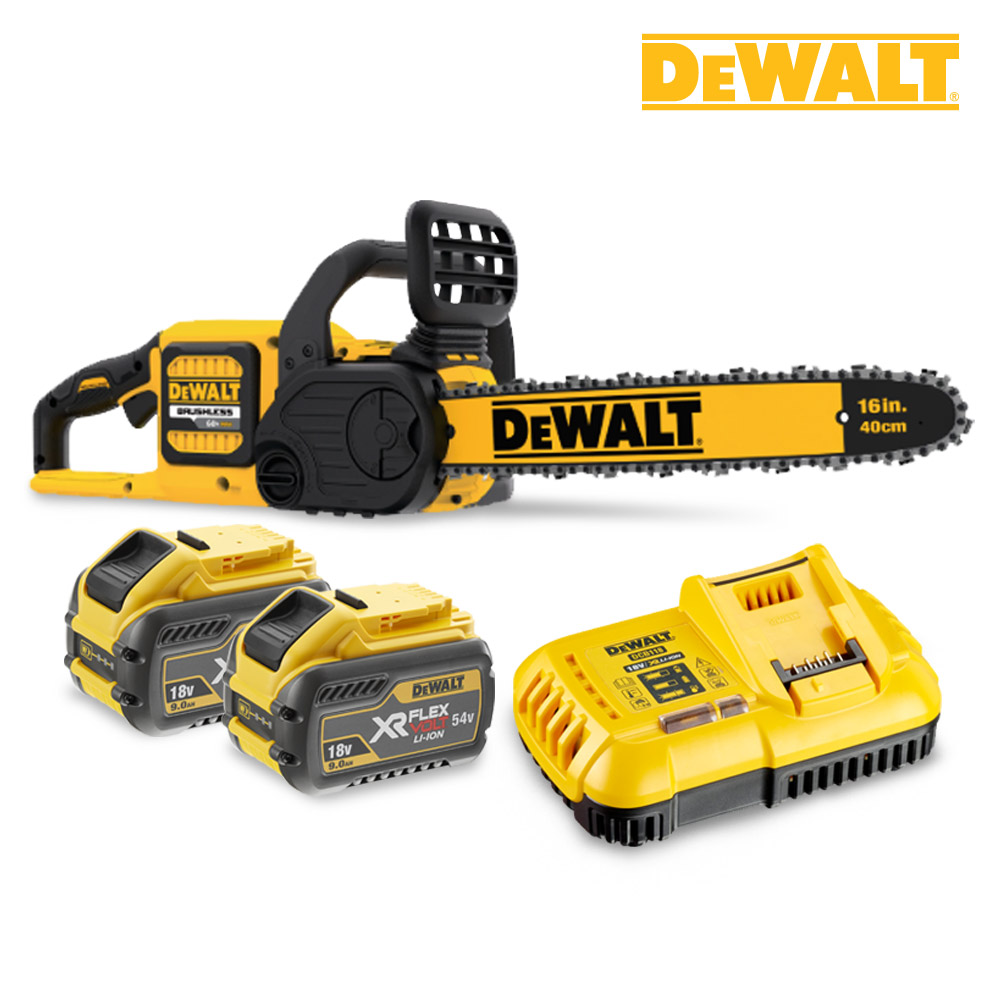 디월트 DCM575X2 54V 배터리 2개 충전 기계톱 체인톱, 1세트 634,800원