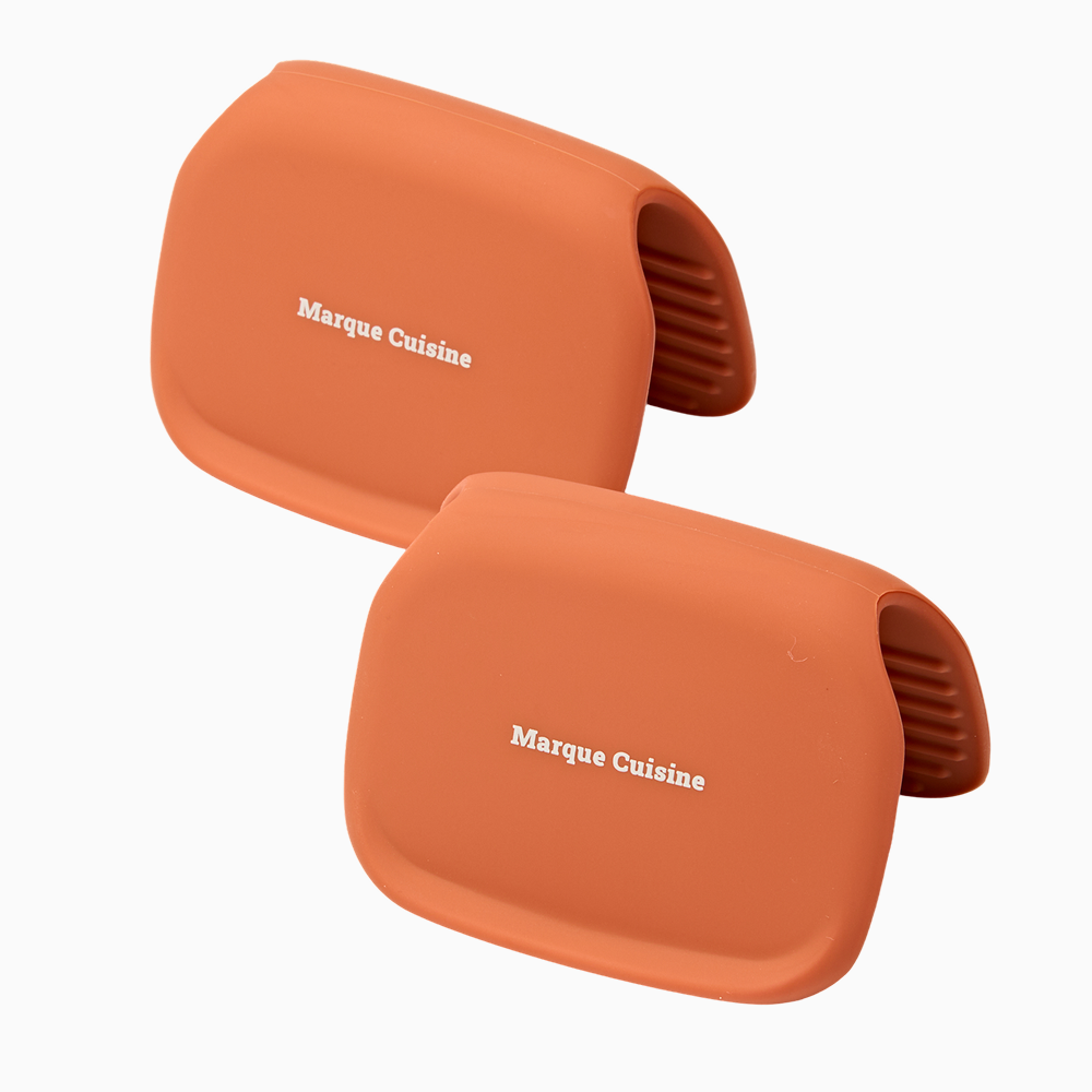 마르쿠진 완벽 열 차단 두꺼운 더블가드 실리콘 냄비 손잡이 2P 내열 주방장갑, 1세트, 벨벳레드 10,900원