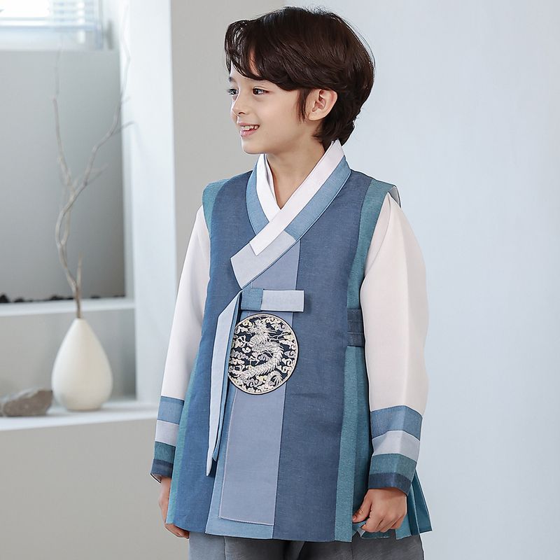 하랑한복 천왕랑 어린이 돌복 유아 아동 남아 한복 세트 62,200원