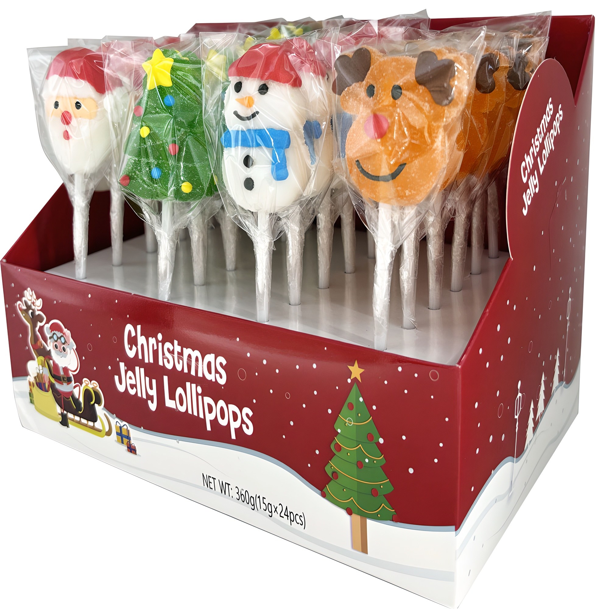 크리스마스 젤리 롤리팝 (24pcs) 14,310원