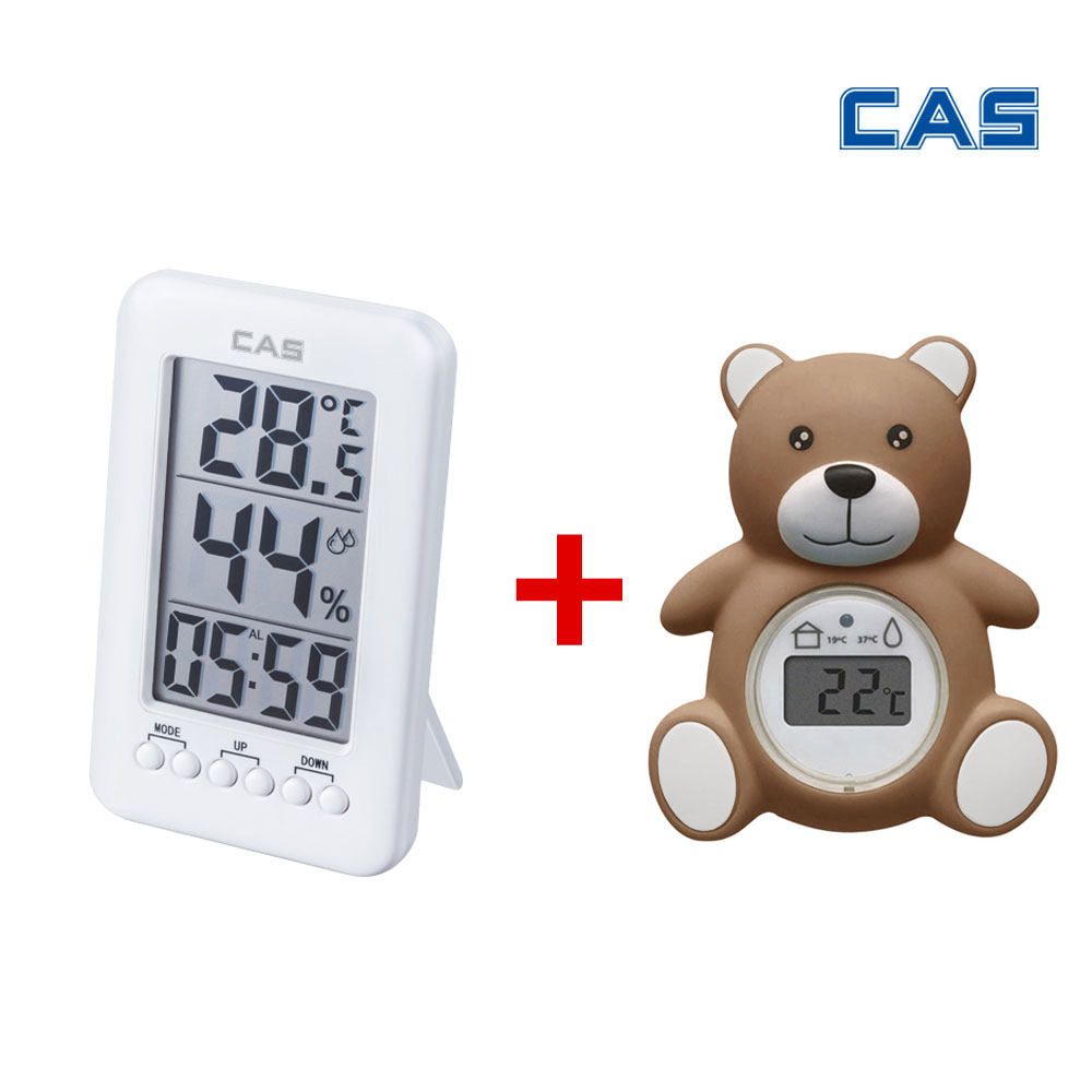 [1+1] 카스 디지털 곰돌이 탕온계 T4 + 카스 디지털 대형 LCD 온습도계 T034 24,900원