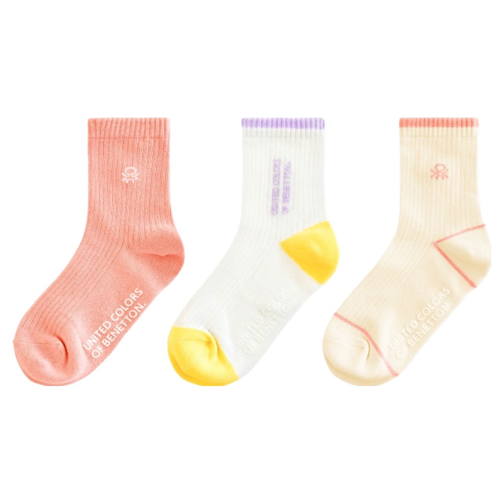 베네통키즈 아동용 멀티 디자인 중목 양말 3종 세트 12,900원