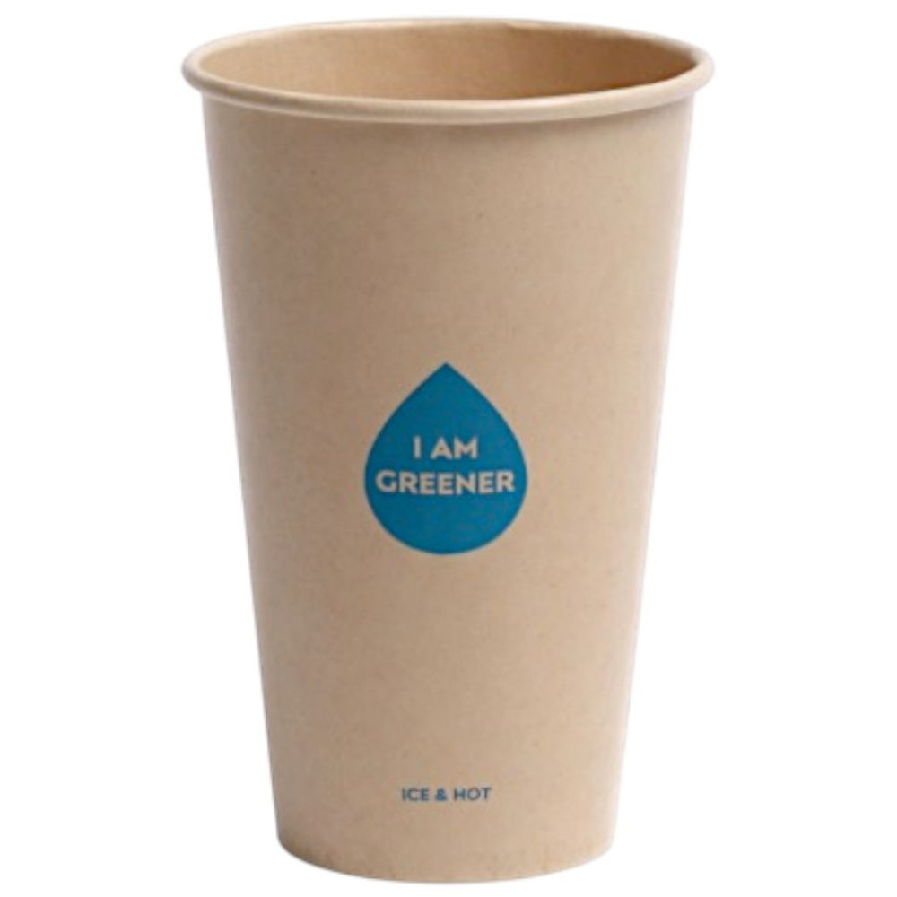 아이엠그리너 일회용 양면코팅 테이크아웃 파티 대나무 종이컵 16온스 470ml 14,410원