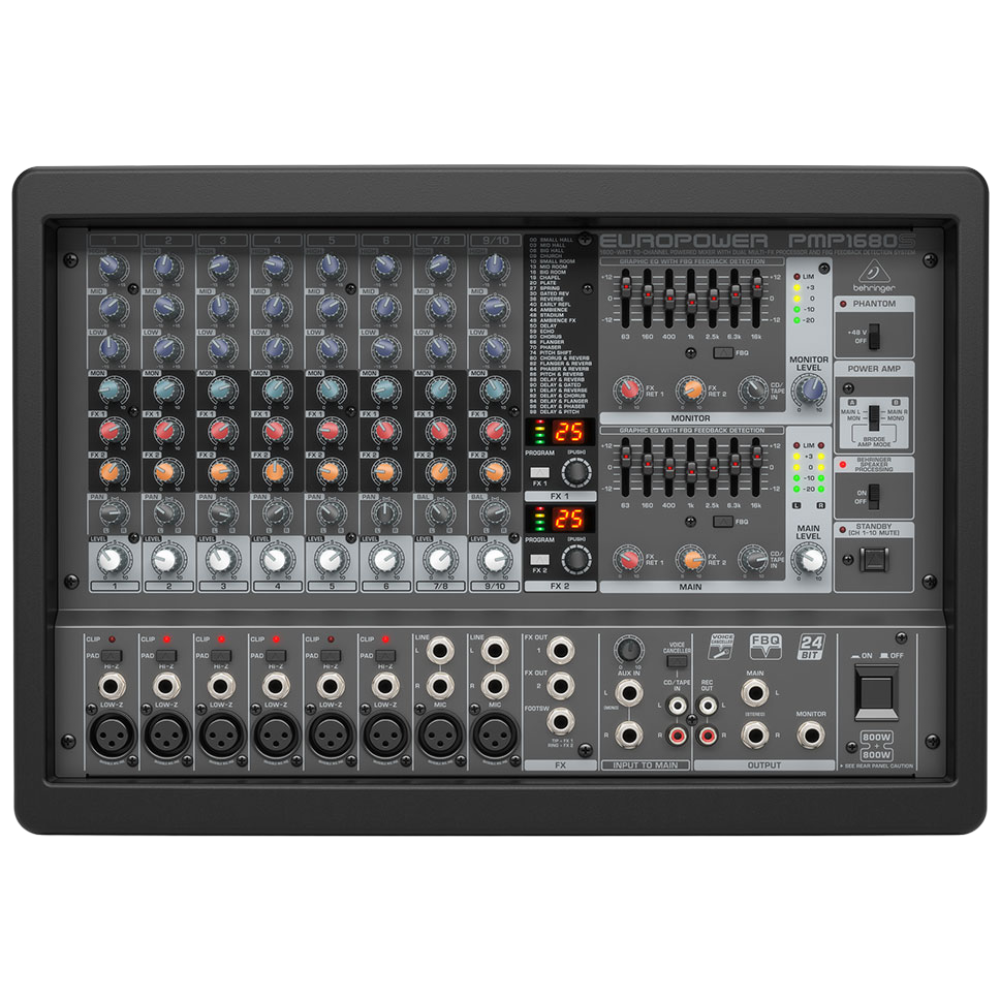 베링거 파워드 믹서 10채널 멀피 이펙트 내장 앰프 믹서 PMP1680S [정품] 652,000원