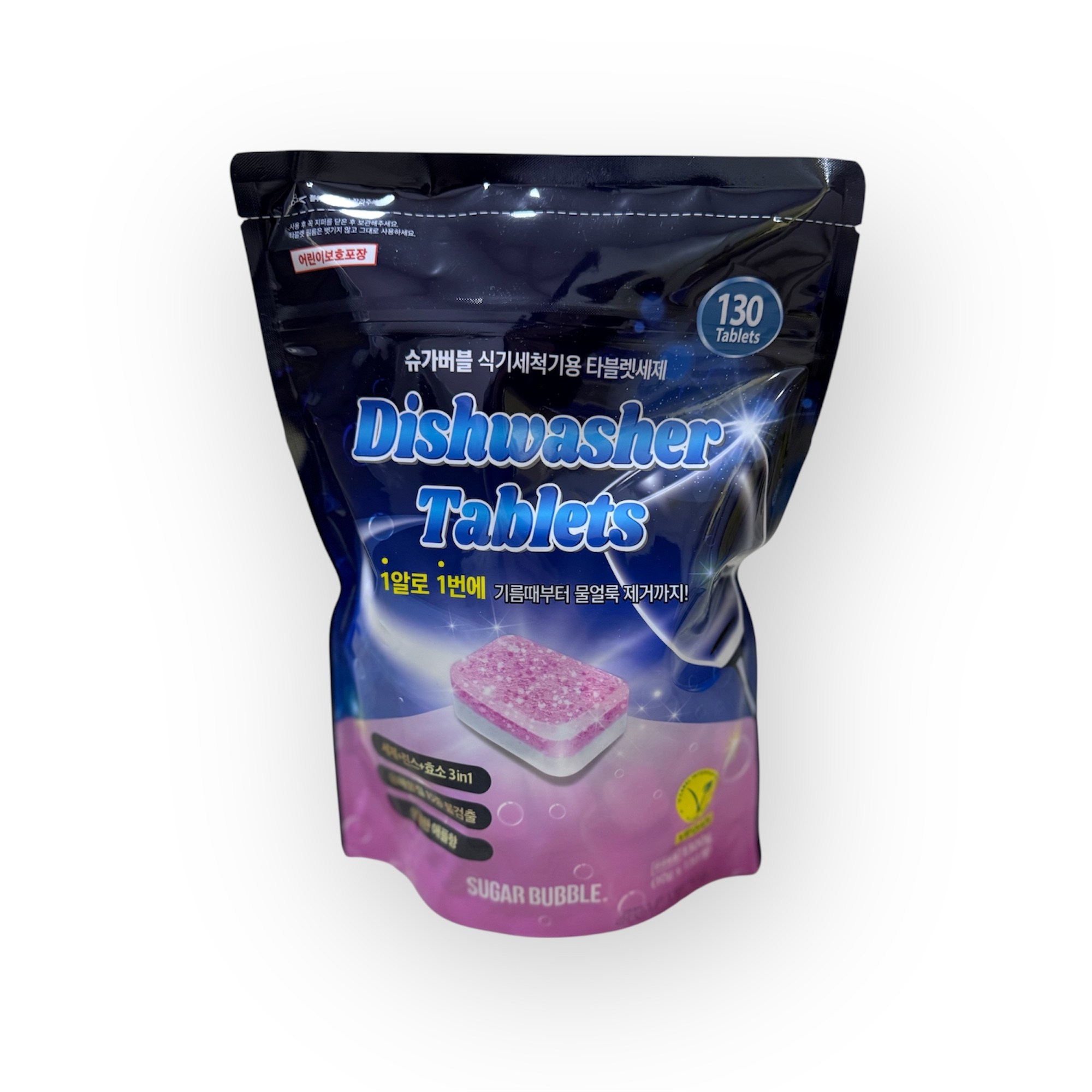 슈가버블 식기세척기용 타블렛 세제 130개입, 1, 10g 21,180원