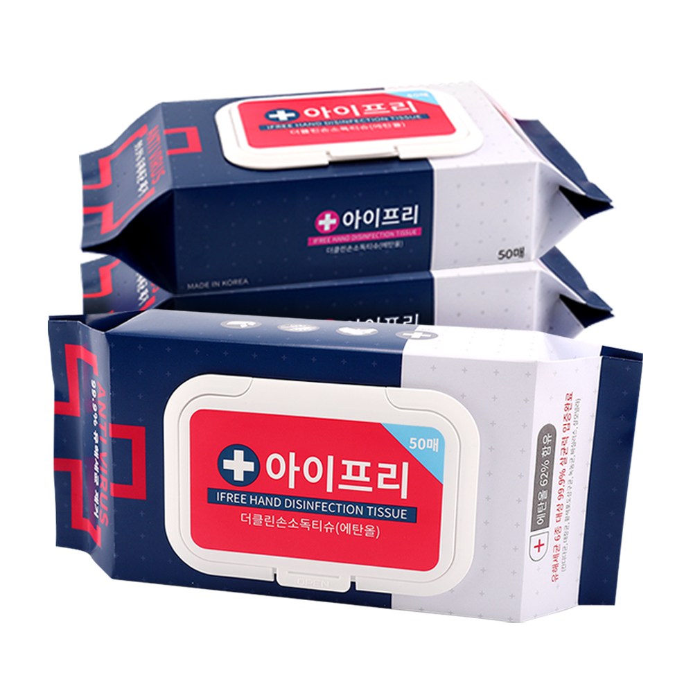 ifree 아기 살균 소독 티슈 알콜 물티슈, 5개, 50매 19,000원