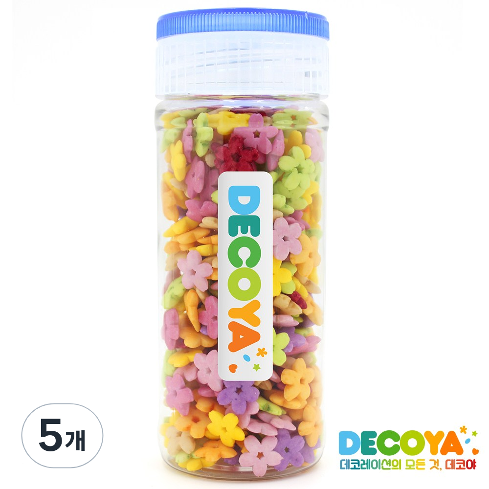 데코야 스윗 플라워 스프링클 간편용기 (스프링클/제과제빵/데코), 5개, 65g 43,030원