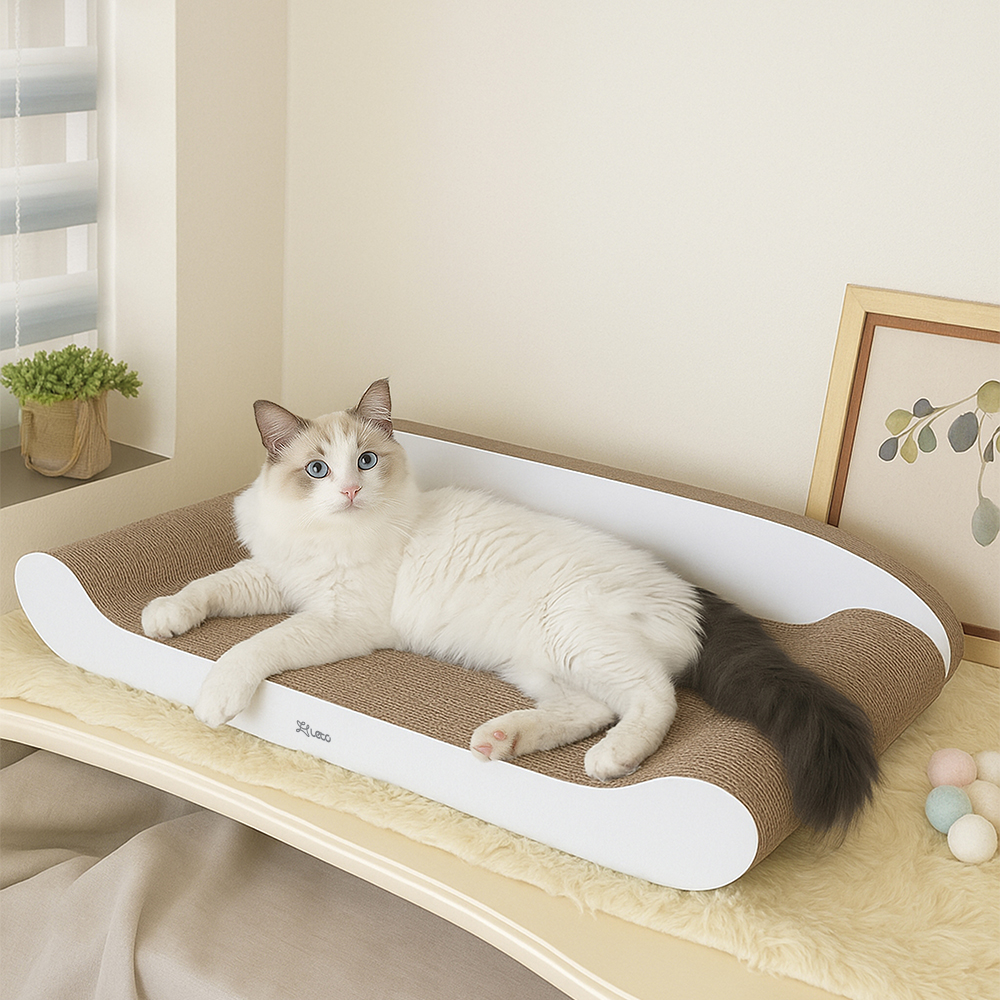 레토 고양이 소파 스크래쳐 LCH-ST07, 화이트, 1개 17,800원