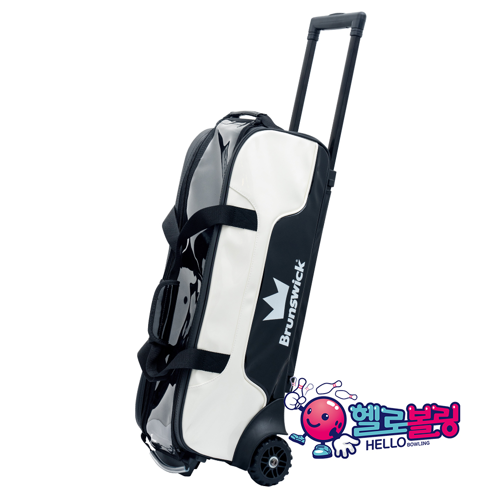 브런스윅 -에나멜 3볼 토트 롤러백 [화이트]/ 쓰리볼 볼링가방 / 3볼 볼링가방 /볼타올 사은품 증정! 130,000원