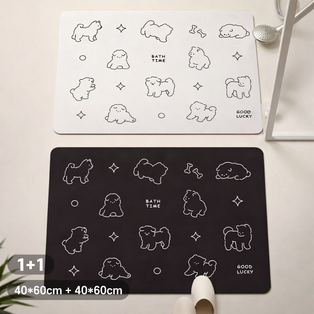 니드닛 빨아쓰는 규조토 욕실 발매트 논슬립 2종, 현재가 6,990원