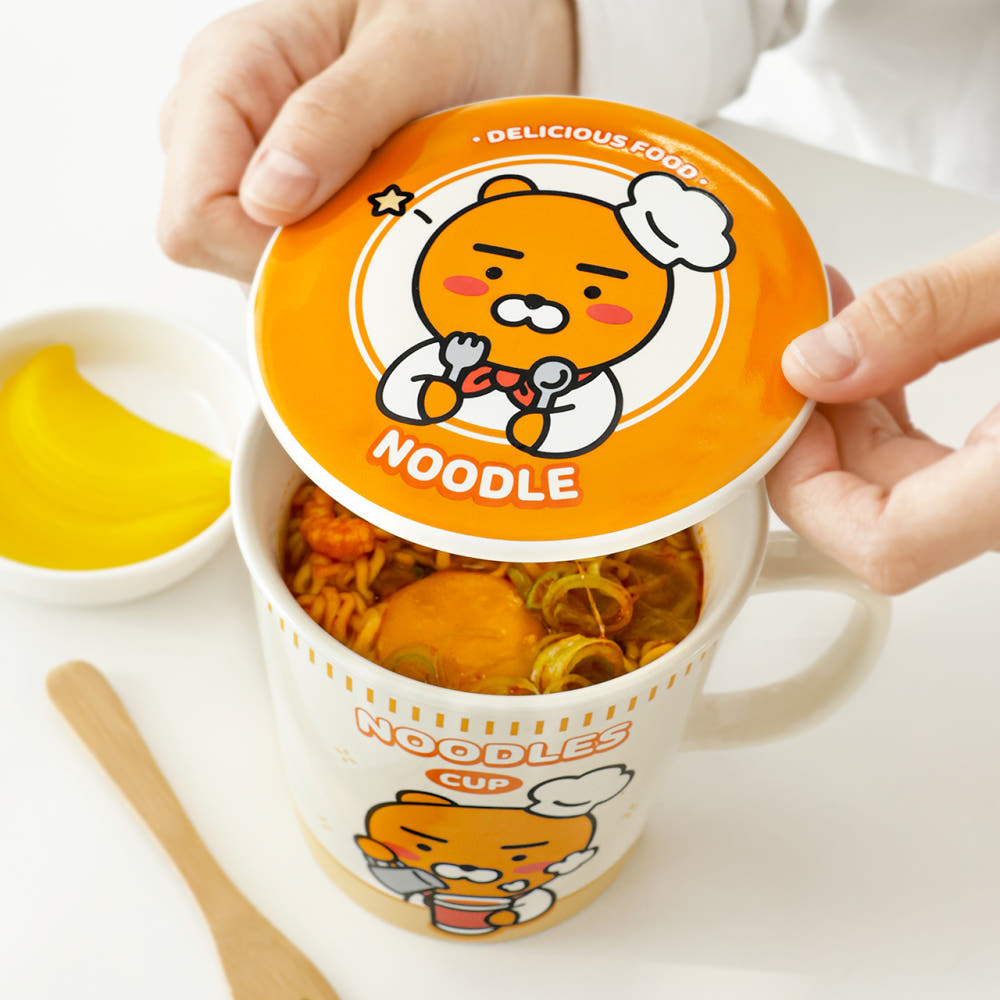 [카카오프렌즈 소형 라면기] 컵라면기 미니라면기 휴대용라면기 1인용라면기 도자기라면기 미니멀키친 감성주방 주방소품 귀여운그릇 손잡이컵라면그릇 집들이선물 이사선물, 1개, 라이언 15,100원