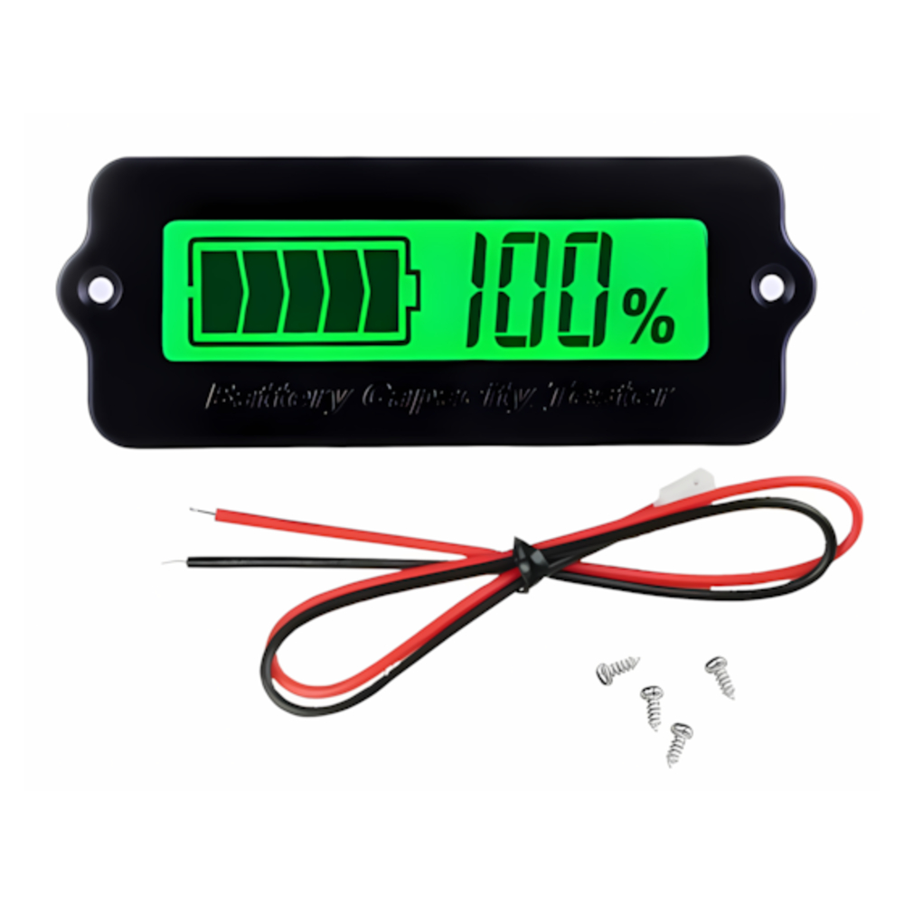 자동차 배터리 잔량 표시 볼트메타 전압 백라이트 집어등 18650 7,500원