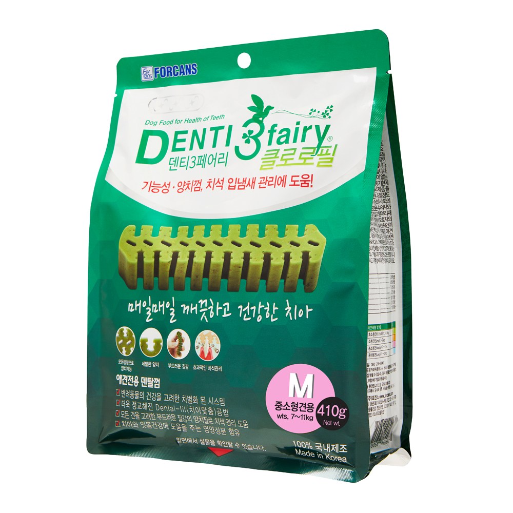 [45종선택 사은품] 포켄스 덴티페어리 클로로필 410g SS S M 강아지 대용량 덴탈껌 27,000원