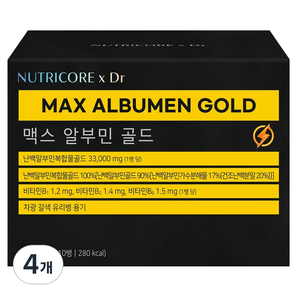 뉴트리코어 맥스 알부민 골드, 10회분, 4개 49,800원