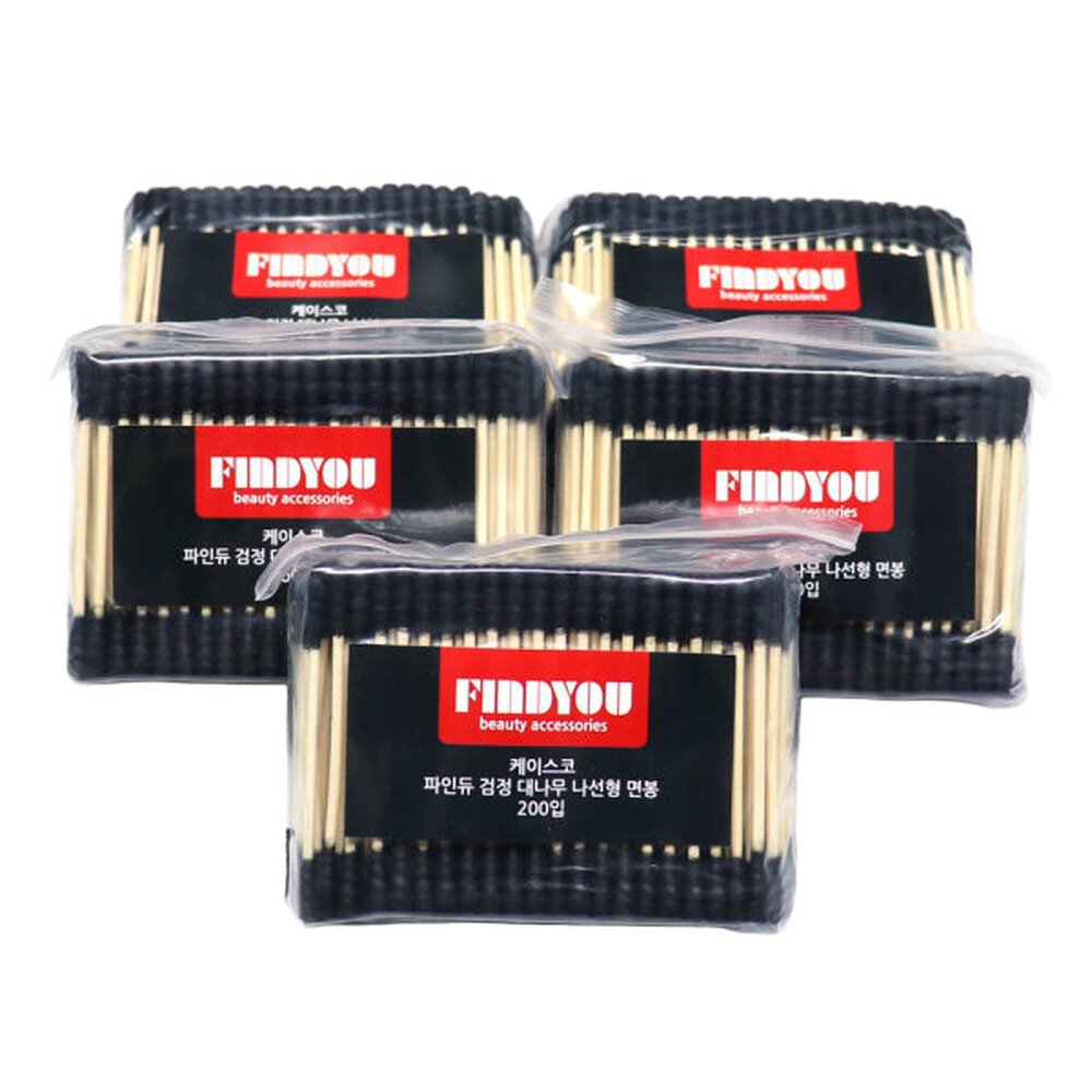 파인듀 검정 대나무 나선형 면봉 1000개입 13,520원