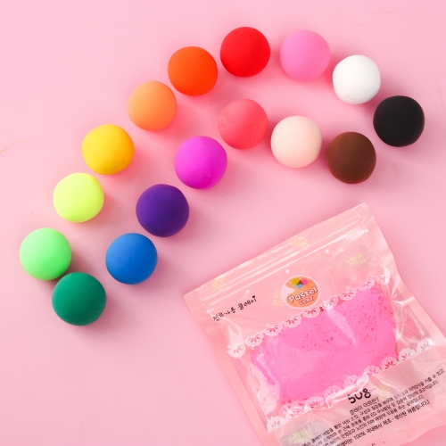 고무 찰흙 컬러 클레이 촉감 점토 놀이 50g 16종, 1개 800원