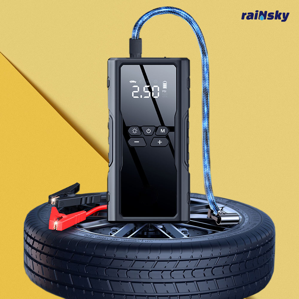 차량용 점프스타터+공기주입기+랜턴+보조배터리 4in1 오토바이, 14800mAh, 1개 124,950원