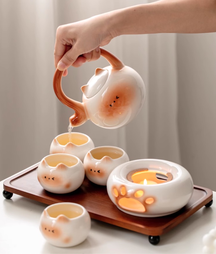 도자기 티팟 주전자 찻주전자 차우리기 보이차 차우리는주전자 세트, 1개 96,900원