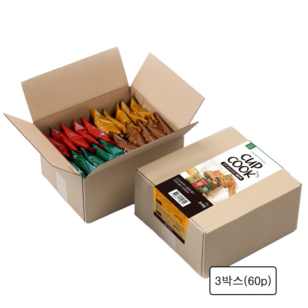 컵쿡에브리데이 멀티팩 4가지맛 _여행 유학 캠핑 필수템 5초 완성 국산 재료 프리미엄 동결건조 블럭국 106,200원