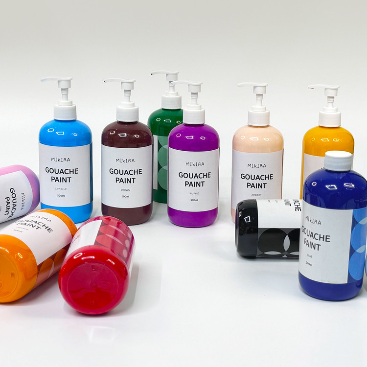 미키라 수채화 과슈 물감 대용량 500ml 12색 68,000원