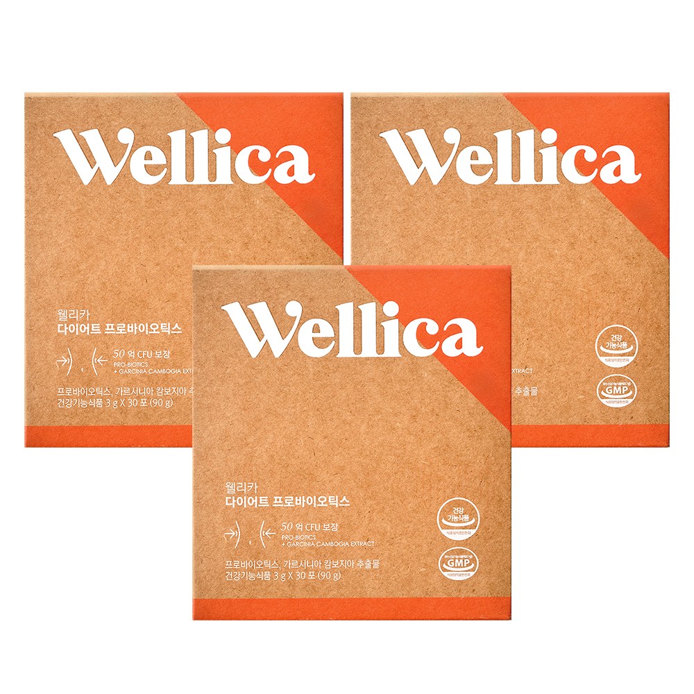 웰리카 다이어트 플러스 프로바이오틱스, 90g, 3개 213,550원
