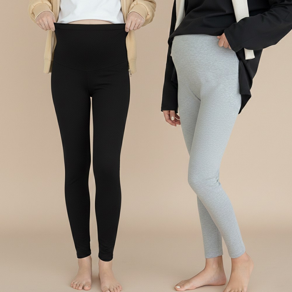 [ 1+1 구성 ] 수엠W 허리 끈조절 신축성 좋은 만삭 S200 임부10부레깅스 24,900원