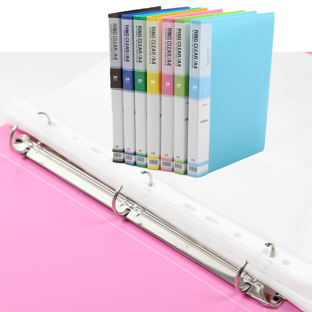 PP 인덱스 링 클리어화일 A4 (속지40매) 12,500원