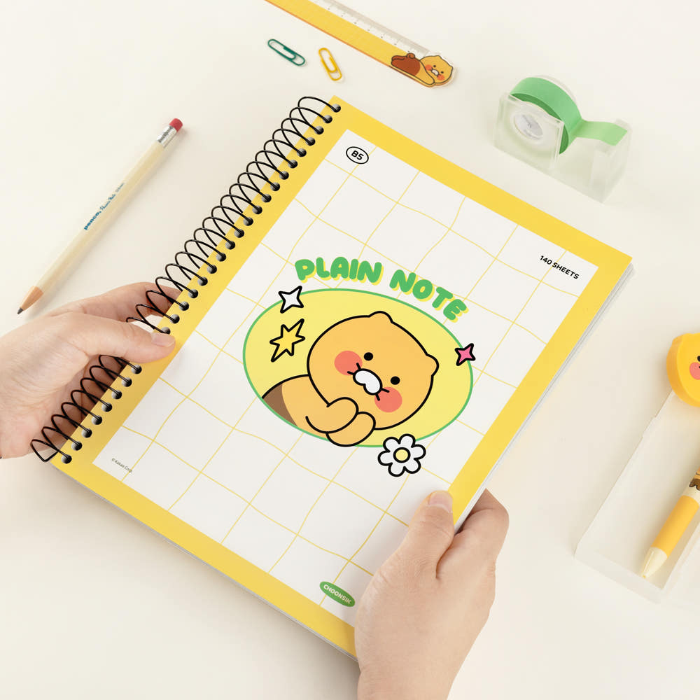 [춘식이 두꺼운 스프링 연습장 4개 세트] 연습장 노트 카카오프렌즈노트 학생필기 노트공부 노트필기 문구용품 학용품 커플노트 감성문구 데일리노트 팬시노트, 1개, 단일상품 8,800원