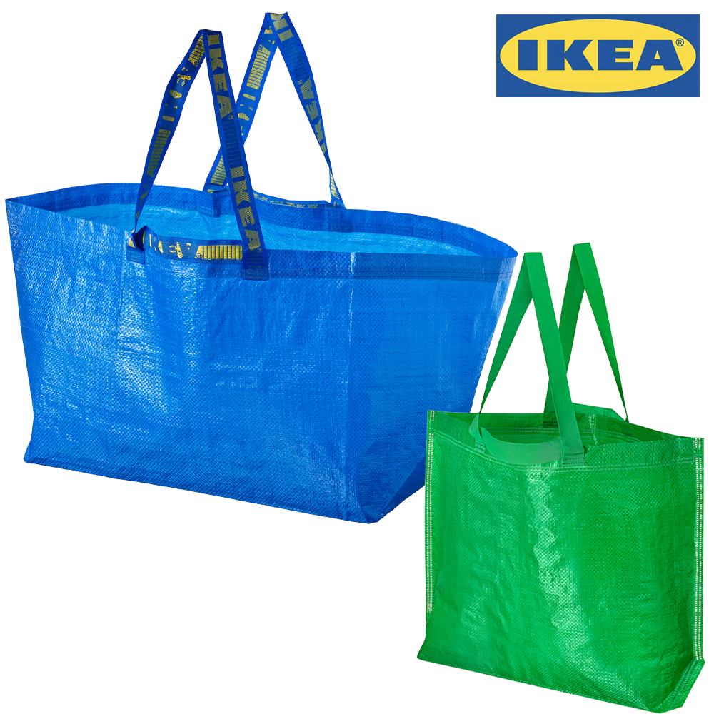 이케아 정품 장바구니 타포린백 세트, 1세트, L+M 8,900원