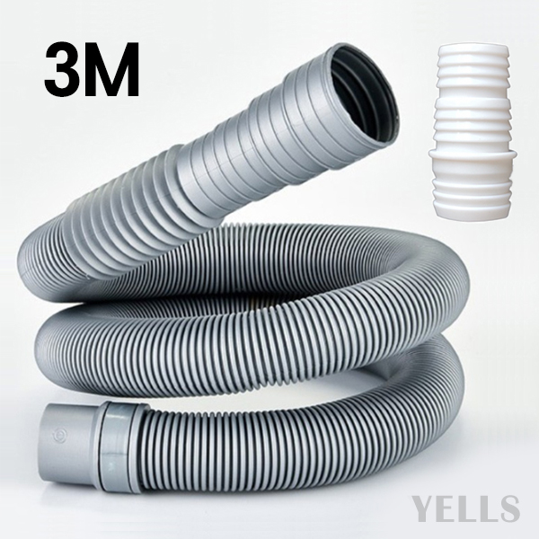 세탁기 배수호스 연장 통돌이 삼성 LG 호환 1.5M, 1개, 그레이 3M + 커넥터 9,900원