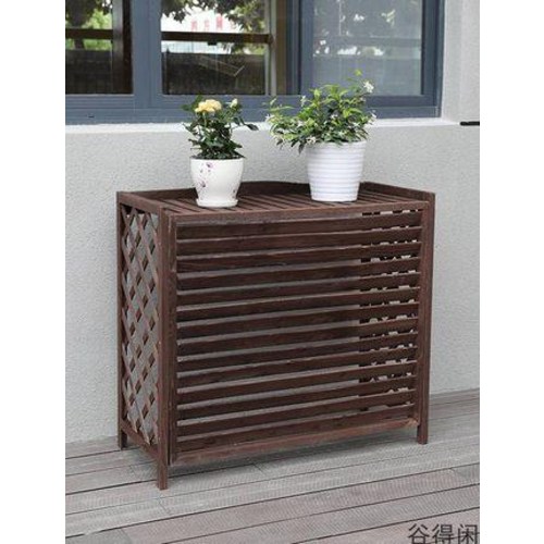 에어컨 실외기 부식 방지 가리개 덮개 원목 야외 베란다 우드 실외 방부목 외기 꽃꽂이 106,380원