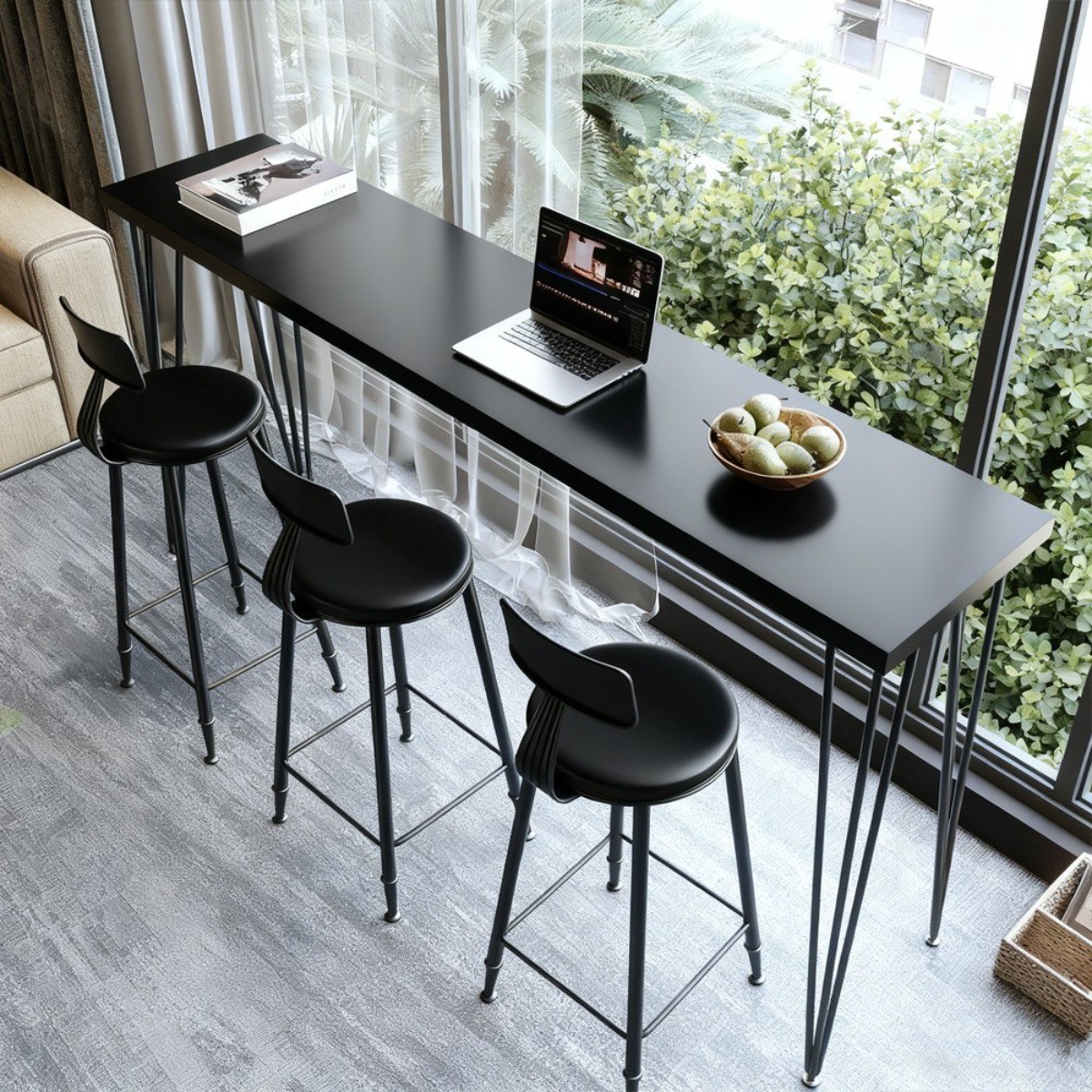 리바홈 모던 홈바테이블 홈바 높은 아일랜드 높은 테이블 식탁 의자 세트 2000 1800 1400 242,000원